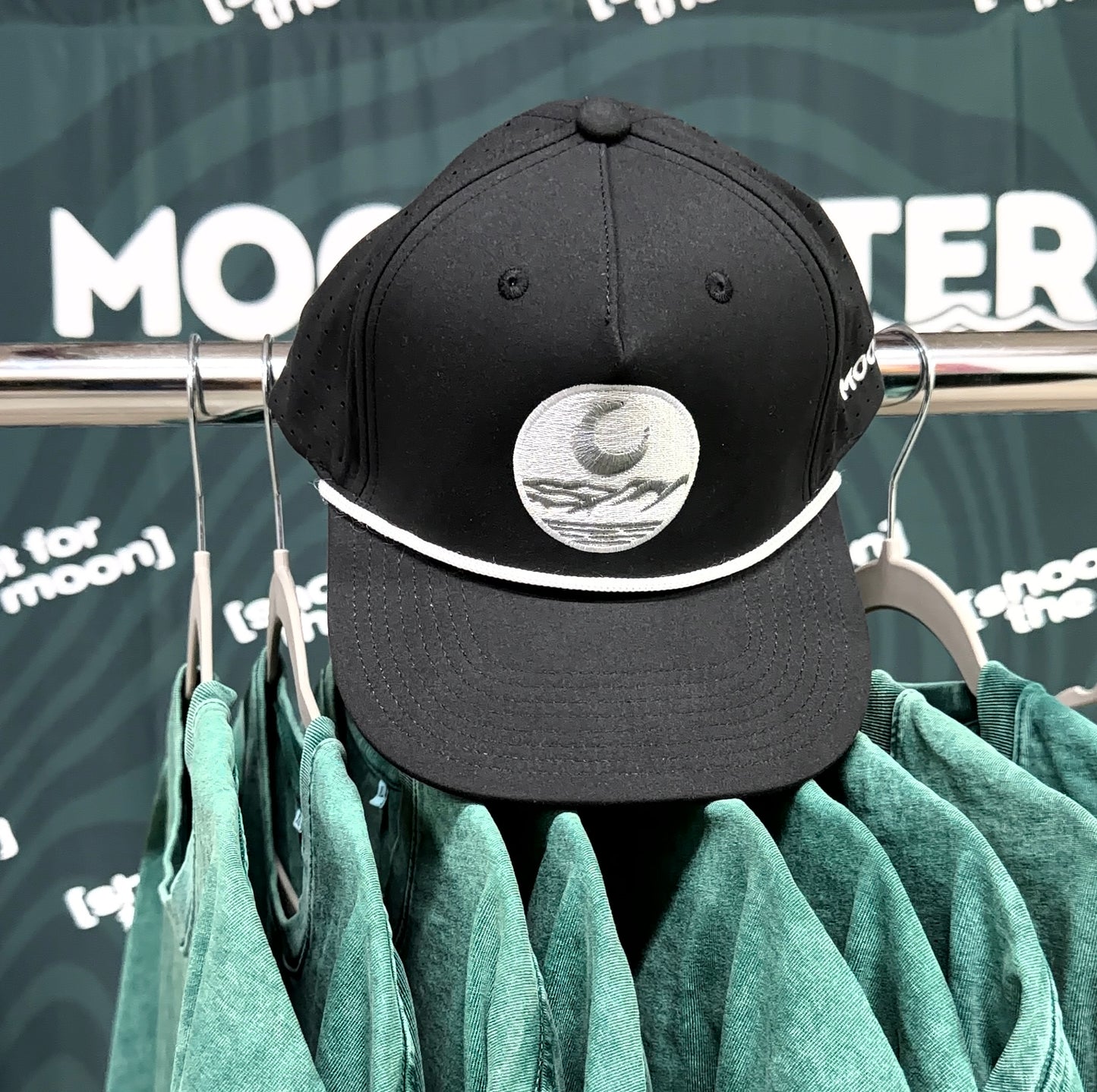 Flat Brim Silver Emblem Hat