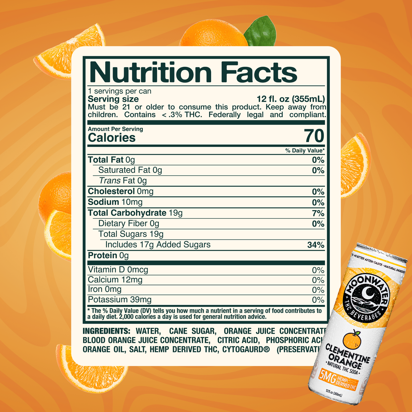 Day Drinker Clementine Orange – 5MG
