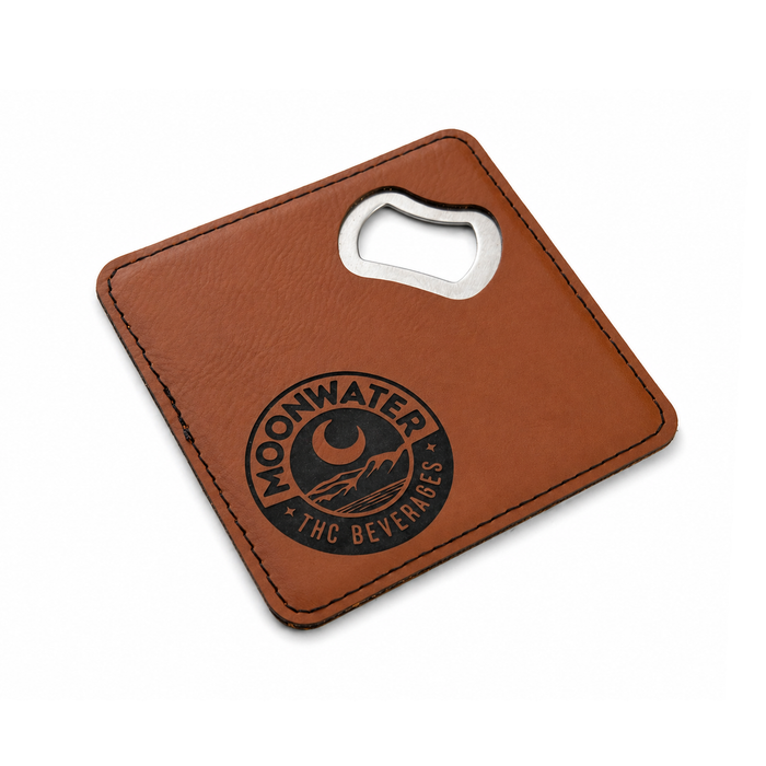 Premium Metal Leather Coasters