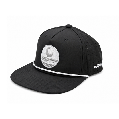 Flat Brim Silver Emblem Hat