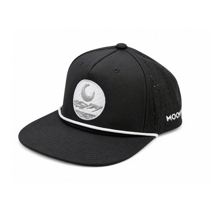 Flat Brim Silver Emblem Hat