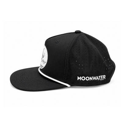 Flat Brim Silver Emblem Hat